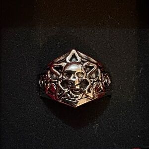 Silver 925 Skull Ring adjustable size